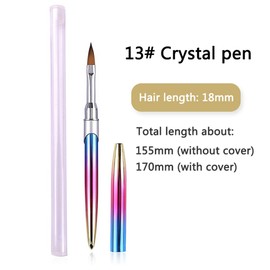 Acrylic Nail Brush Set For Application,Nail Extension,Nail Brushes for Acrylic Powder, Gel Polish, Extension Gel, 3D Carving & Detailing Design for Beginner & Professional#13