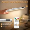 Hapfish Battery Powered Operated Wall Strip Lights, Rechargeable Magnetic LED