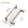 Ravinte 10 Pack Solid Kitchen Cabinet Handles Brushed Nickel Slim