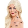 Smiffys Make-Up FX, 3D Spider Stickers, Black 6pcs, Cosmetics and