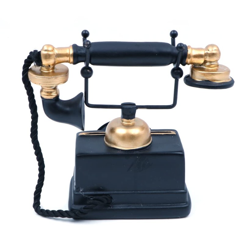 CENPEK Antique Phone Creative Retro Phone Decorative Phone Resin Rotary