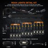 LEDMIRCY R3 White LED Rock Lights Kit 12PCS with Switch