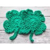 Unbranded Crochet clover coaster PATTERN ONLY St. Patrick's Day 4-leaf