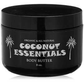 Coconut Essentials - Moisturizing Body Butter, Gluten and Paraben Free, with Coconut Oil, Peppermint, Vitamin E, Shea Butter, Almond, and Sunflower Oil, Body Lotion for Beautiful & Glowing Skin, 8 oz
