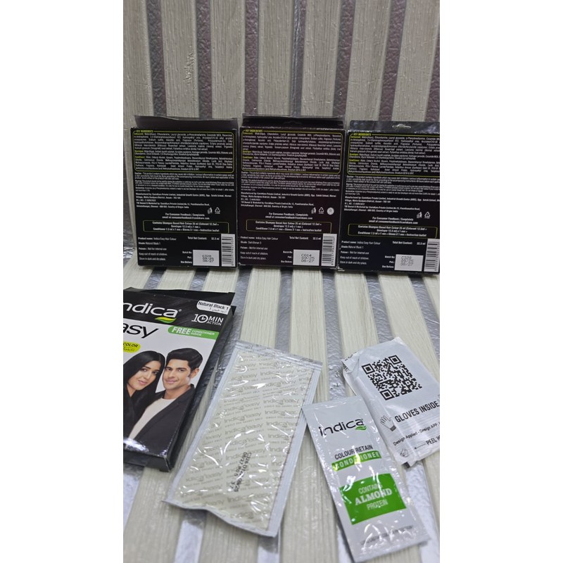 INDICA SHAMPOO HAIR COLOUR DARK BROWN/BURGUNDY/NATURAL BLACK C.F