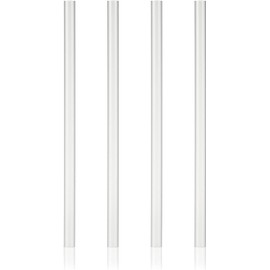 HOST Set of 4 Reusable Plastic Straws for Wine Freeze Cooling Cups, Vacuum Insulated Tumblers, Travel Mugs, Stemless Wine Tumblers, Clear