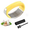 JQSAOKEYU Garlic squeezing joystick, stainless steel garlic grinder and garlic