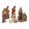 Kurt Adler 9-Inch Porcelain Nativity Figure Tablepiece Set of 9
