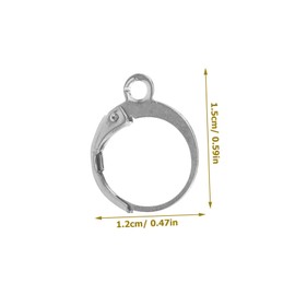 SEWACC 20pcs Stainless Steel Earring Hoops Lightweight Durable Jewelry for DIY Earrings Making Silver Tone Charm Rings for Art Accessories