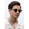 CARFIA Retro Round Polarized Sunglasses for Men UV400 Protection Hand-crafted