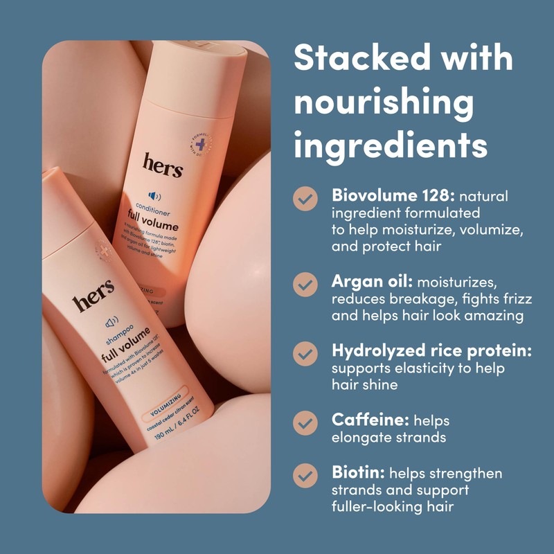 hers Full Volume Shampoo & Conditioner Set - Biovolume 128