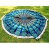 AVA Collections Large Cotton Round Mandala Beach Blanket Throw Tapestry
