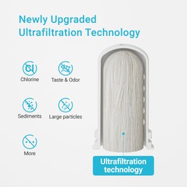 AQUA CREST Water Filter Compatible with Home Dispenser and Pitcher Systems, Replacement for Water Filter, Reduces Chlorine and Odor, Membrane Micro Filter, 1 Pack
