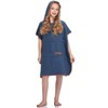 FLYILY Surf Poncho Mobile Changing Aid and Cuddly Bathrobe in One Fashionable and Useful, blue