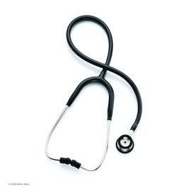 Welch Allyn 5079-145 Pediatric Professional Stethoscope, Black, Double-Head Chestpiece, Single Lumen Tubing, 28"