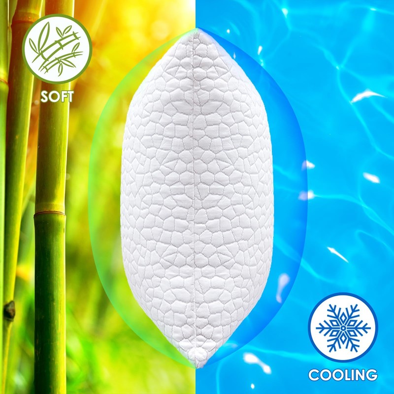 SUPA MODERN Cooling Bed Pillows for Sleeping 1 Pack Shredded