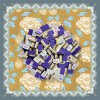 Purple American Mahjong 4-Layer Acrylic Tiles with 160 Cards Engraved