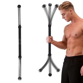 Gugxiom Barra de Fitness oscilante Delgada para Entrenamiento, Barra de Ejercicios elástica, Barra de Entrenamiento elástica para Pilates y fortalecim