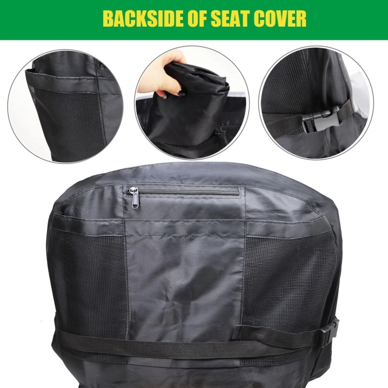 Beadchica Deluxe Waterproof Riding Lawn Mower Seat Cover Compatible with