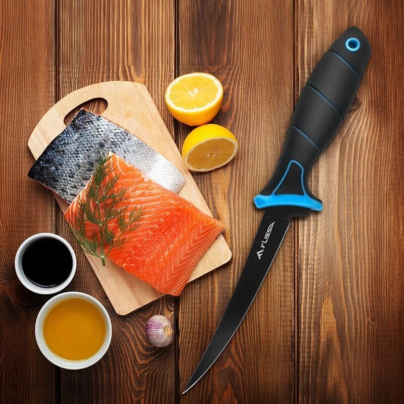 FLISSA 4 PCS Fillet Knife Set Boning Knife & Bait