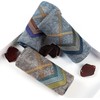 6Pcs Luxury 100% Cotton Men’s Plaid Handkerchief, Soft Hanky with