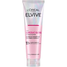 L'Oreal Paris Elvive Glycolic Gloss Conditioner, With Gloss Complex and Glycolic Acid, Fills and Seals Hair Fibres, For Long-lasting, Smooth and Shiny Hair, Ideal for Dull Hair, 150ml