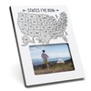Gone For a Run Scratch Off Photo Frame | States
