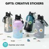 Swigina [2-IN-1 LID] 64 oz Insulated Water Bottle with Silicone