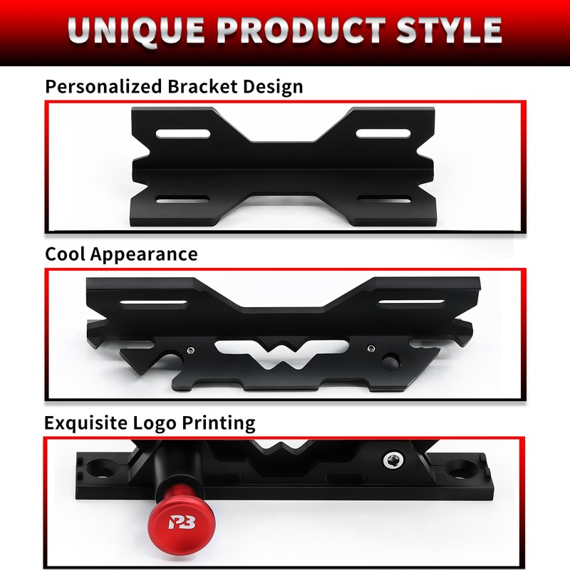 PLUSBEAM CNC Aluminum Quick Release Fire Extinguisher Mount Molle Panel,