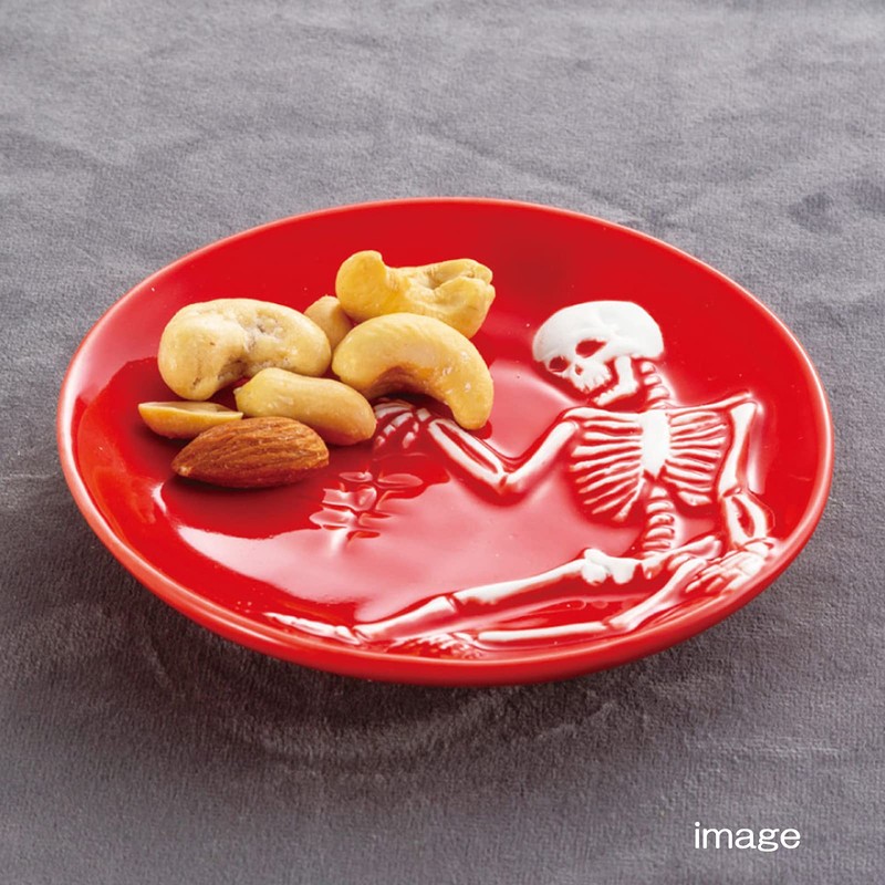 Sunart SAN3604 Funny Dish, Plate, Spicy Skull, Small Plate, Approx.