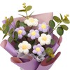Fenteer Crochet Flower Bouquet Already Made Hand Woven Bouquet Mother