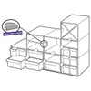 File 2000 6702 CSTP – Large 2 Drawer Cube Organizer
