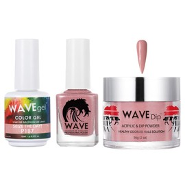 WAVEGEL Soak-Off Gel, Nail Lacquer & Acrylic/Dip Powder Matching Set - Simplicity Collection - #P187 Seize The Day!