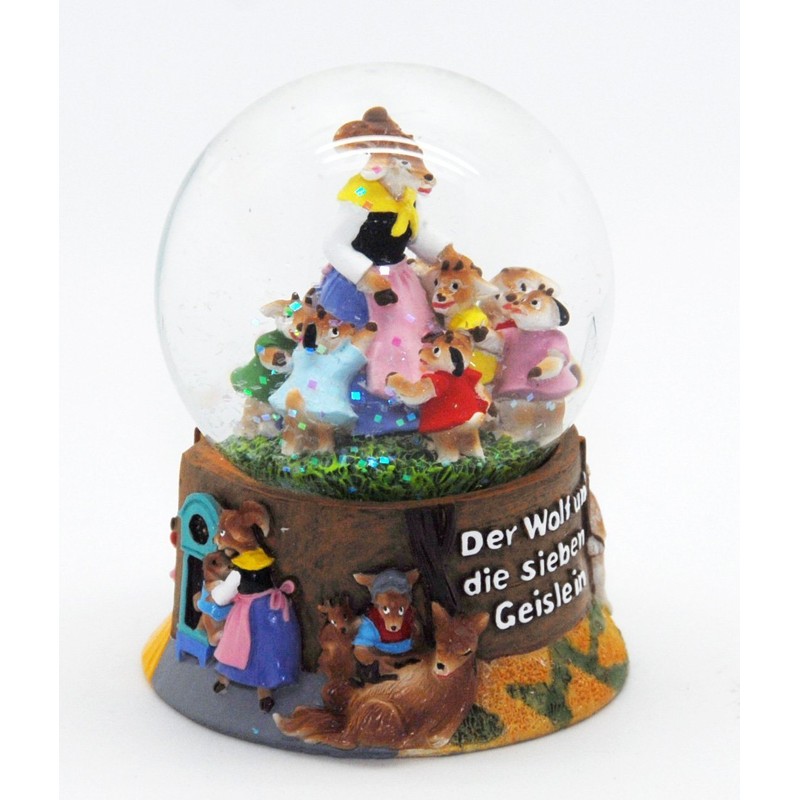Minium Collection 30039 Märchen Schneekugel Der Wolf und die Sieben