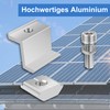 Pack of 4 Solar Panel Brackets, Z Angle Mounting Solar