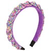 Gmmidea Candy Sprinkle Headbands for Girls Women Beaded Rhinestone Padded