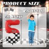 SIXONEAIEN 40 Inch Giant Race Car Theme Number Foil Balloons