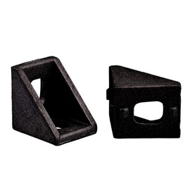 20Pcs 2028 Aluminum Corner Bracket, L-Shape 2 Holes Right Angle Joint Bracket for 20 Series Aluminum Extrusion (2028-20PCS, Black)