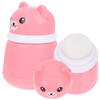 minkissy 2pcs Baby Body Powder Puff Container Children's Fluffy Talcum
