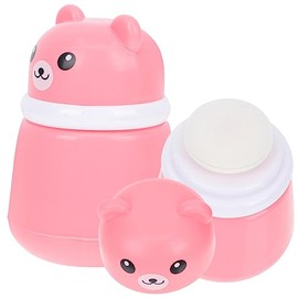 minkissy 2pcs Baby Body Powder Puff Container Children's Fluffy Talcum Powder Puff Box for Baby Adult Portable Talcum Powder Dispenser Case Pink