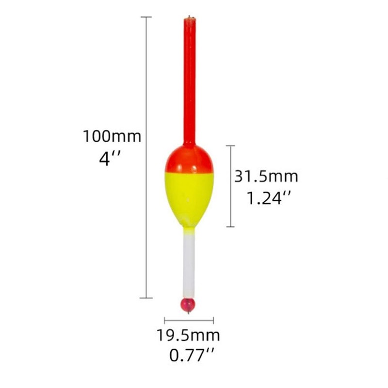 TopHomer 6 Pcs Fishing Floats Oval Slip Bobbers Fish Tackle