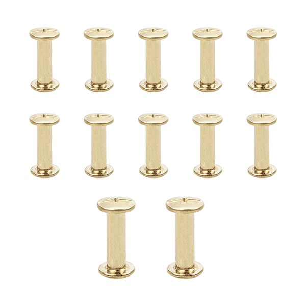 JJWNMLL Pack of 12 Chicago Screw Rivets Binding Screws, M5