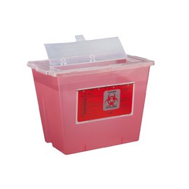 Bemis Healthcare 102030-5 2 gal Sharps Container, Translucent Red (Pack of 5)