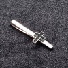 Asienice Black Cross Tie Clip For Men Copper Simple Tie