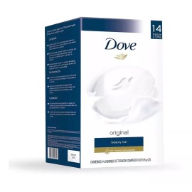 Dove Jabón Corporal Dove En Barra C/ Crema Humectante 14 Pzs