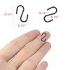 100 Pack Mini S Hooks for Hanging Small S Hook