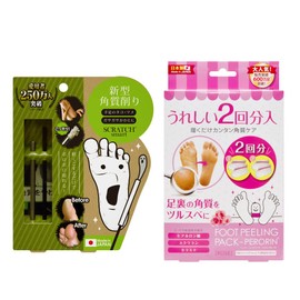 PERORIN(ペロリン) フットピーリングパックローズ2回分 ×1個 & スクラッチ スマート ×1個 セット