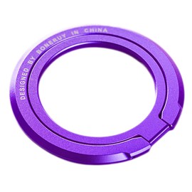 Removable Magnetic Phone Ring Holder for MagSafe Phone Grip Finger Holder Stronger Magnet for MagSafe Finger Grip Kickstand Cell Phone Accessories (Purple)