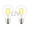 OPALRAY A19/A60 DC 12V-24V Input LED Bulb, 8W 800Lm, 4000K
