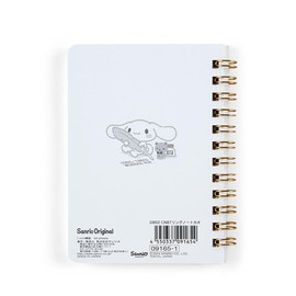 Sanrio 091651 B7 Ring Notebook, Cinnamoroll, Cinnamoroll, 5.0 x 3.9 x 0.6 inches (12.8 x 10 x 1.5 cm), Character